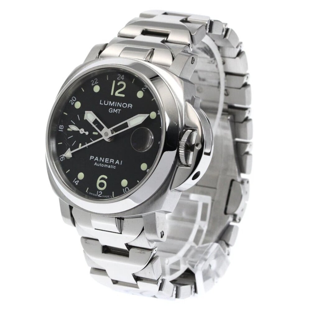 PANERAI Luminor PAM00160 GMT Small Second Automatic Men's Watch_877291